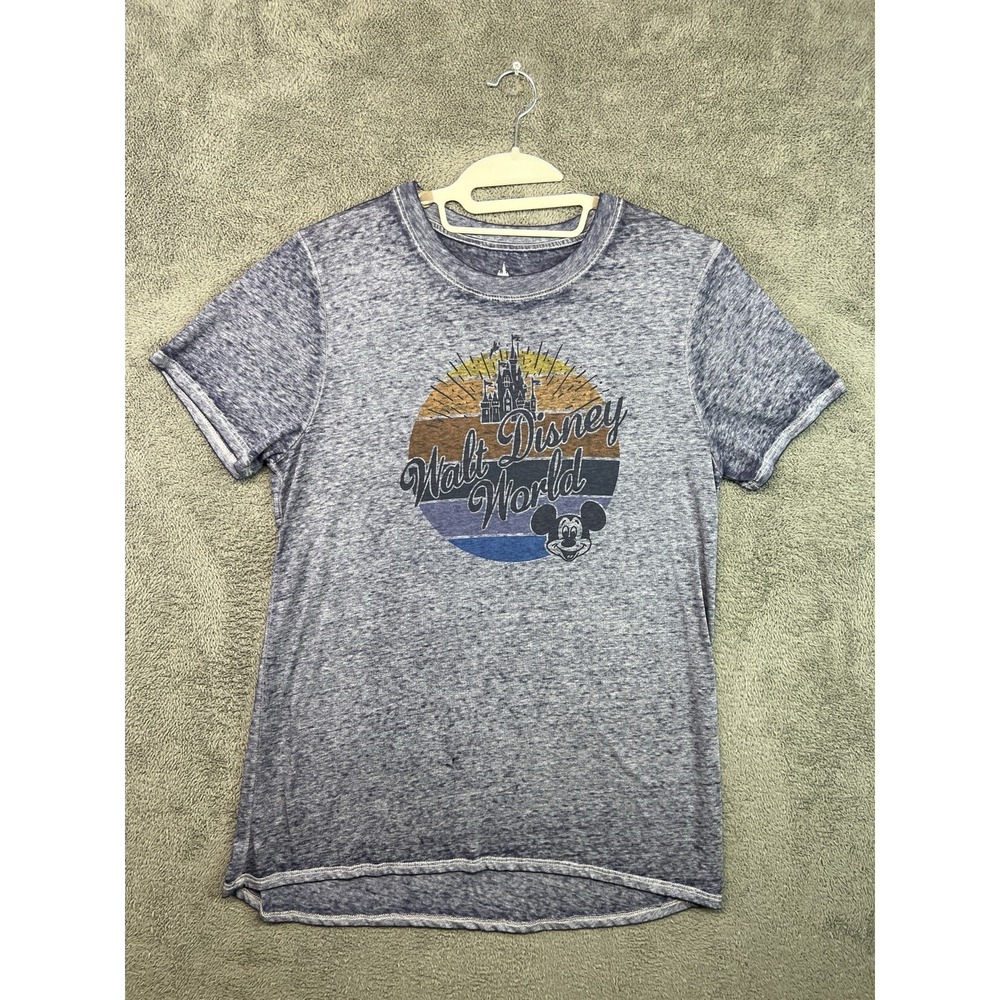 Disney Walt Disney World Mickey Gray Short Sleeve T Shirt Sz L